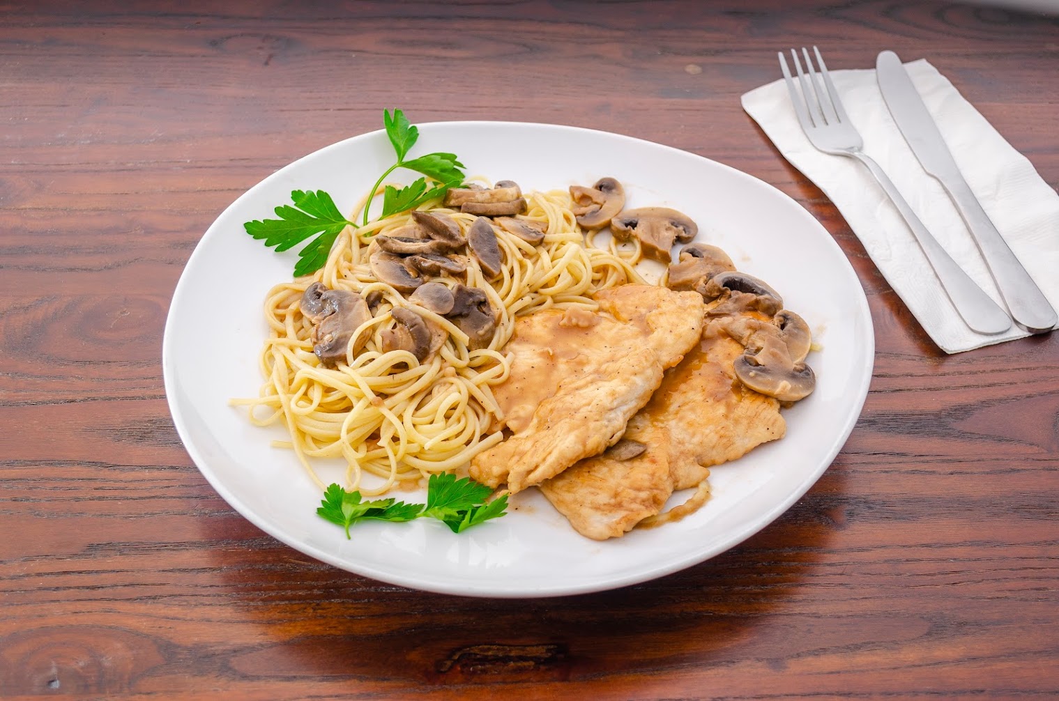 Chicken marsala at Gianna's Pizza & Catering, Warren NJ